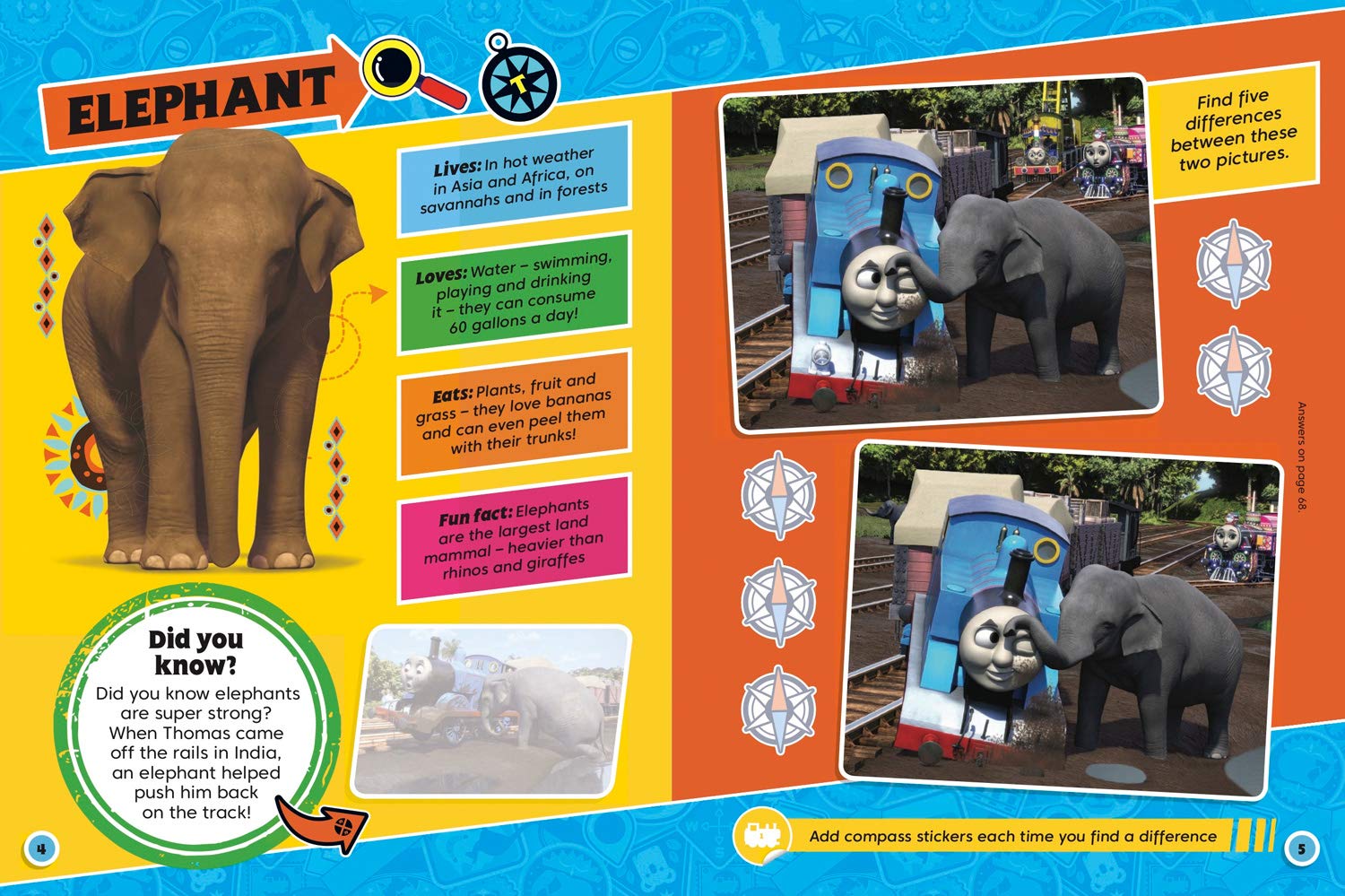 Thomas & Friends: Amazing Animals Activity Book - Anilas UK