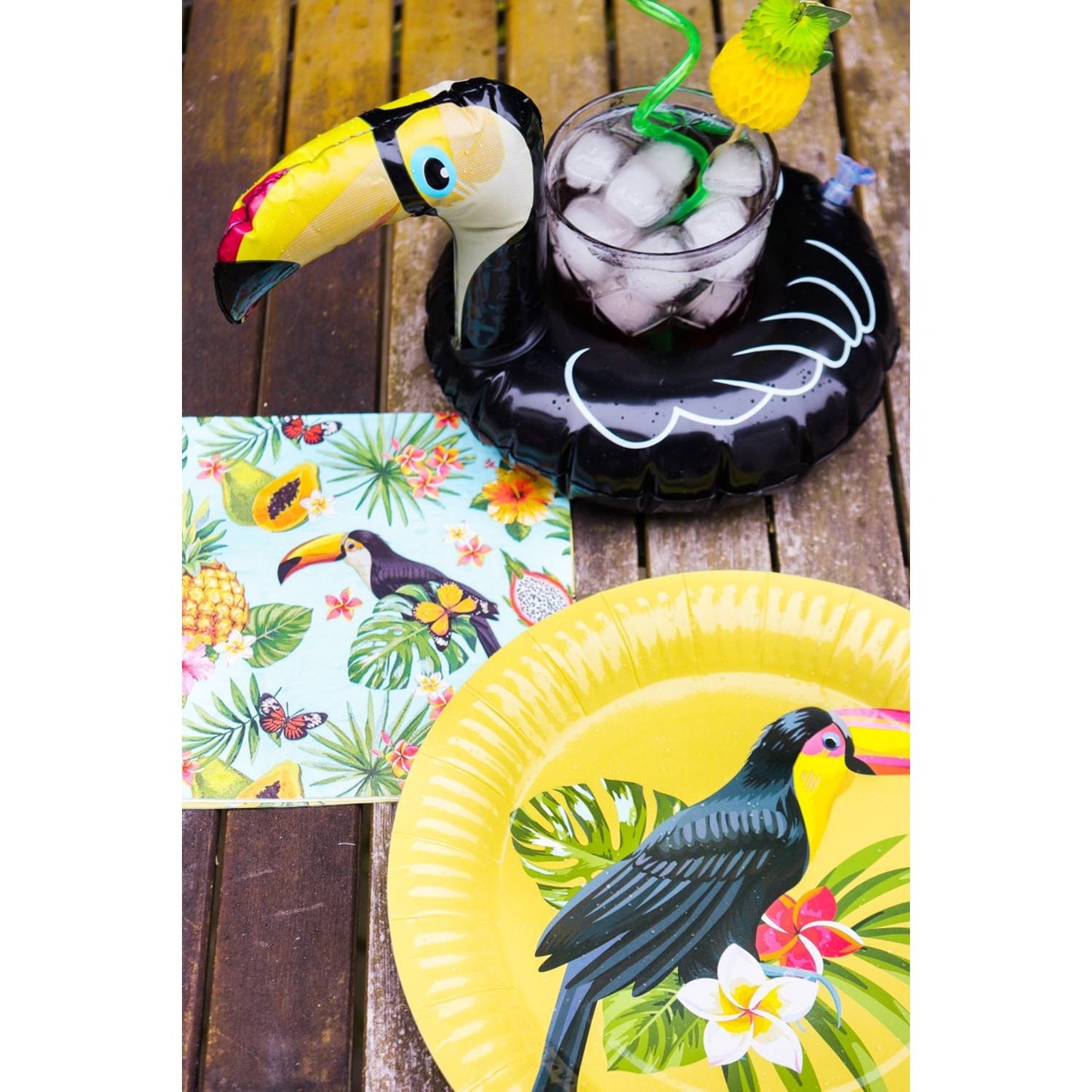 Tropical Toucan Napkins, 33 x 33 cm, 20 Paper Napkins