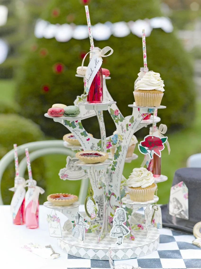Alice in Wonderland Party Bottles & Straws - 6 Pack - Anilas UK