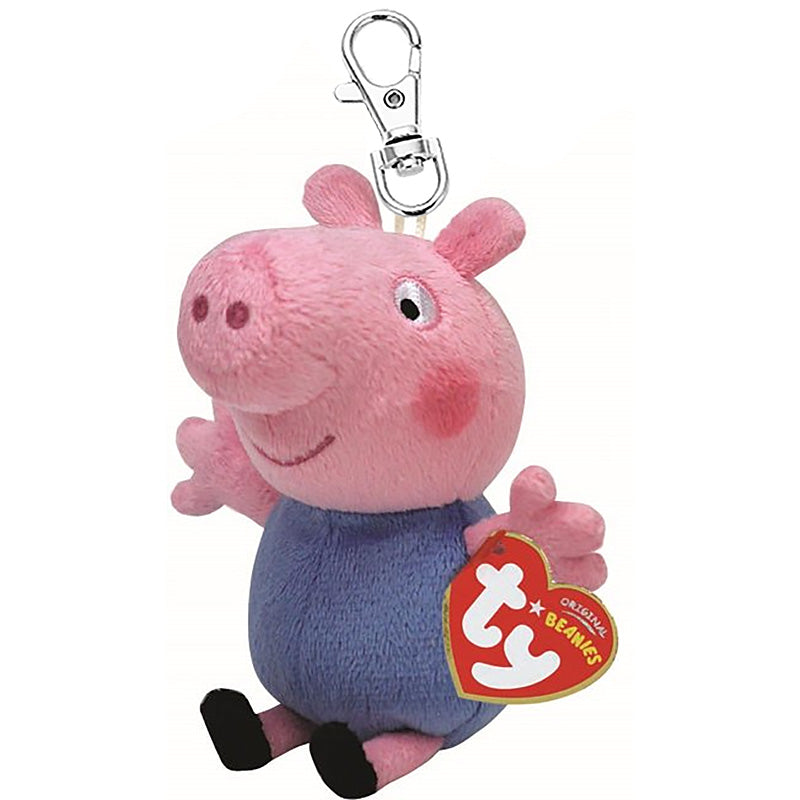 TY Beanie Babies Key Clips George Pig