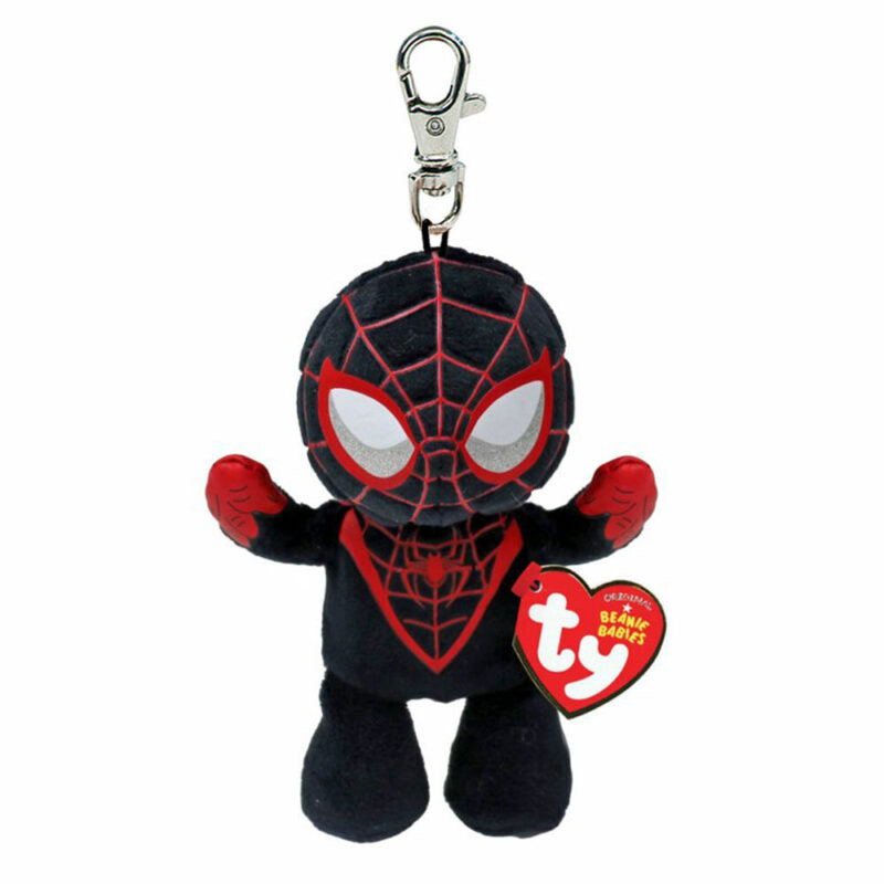TY Beanie Babies Key Clips Miles Morales Spiderman