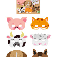 Farm Paper Masks (pack of 12) - Anilas UK