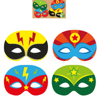 Superhero Paper Masks (pack of 12) - Anilas UK