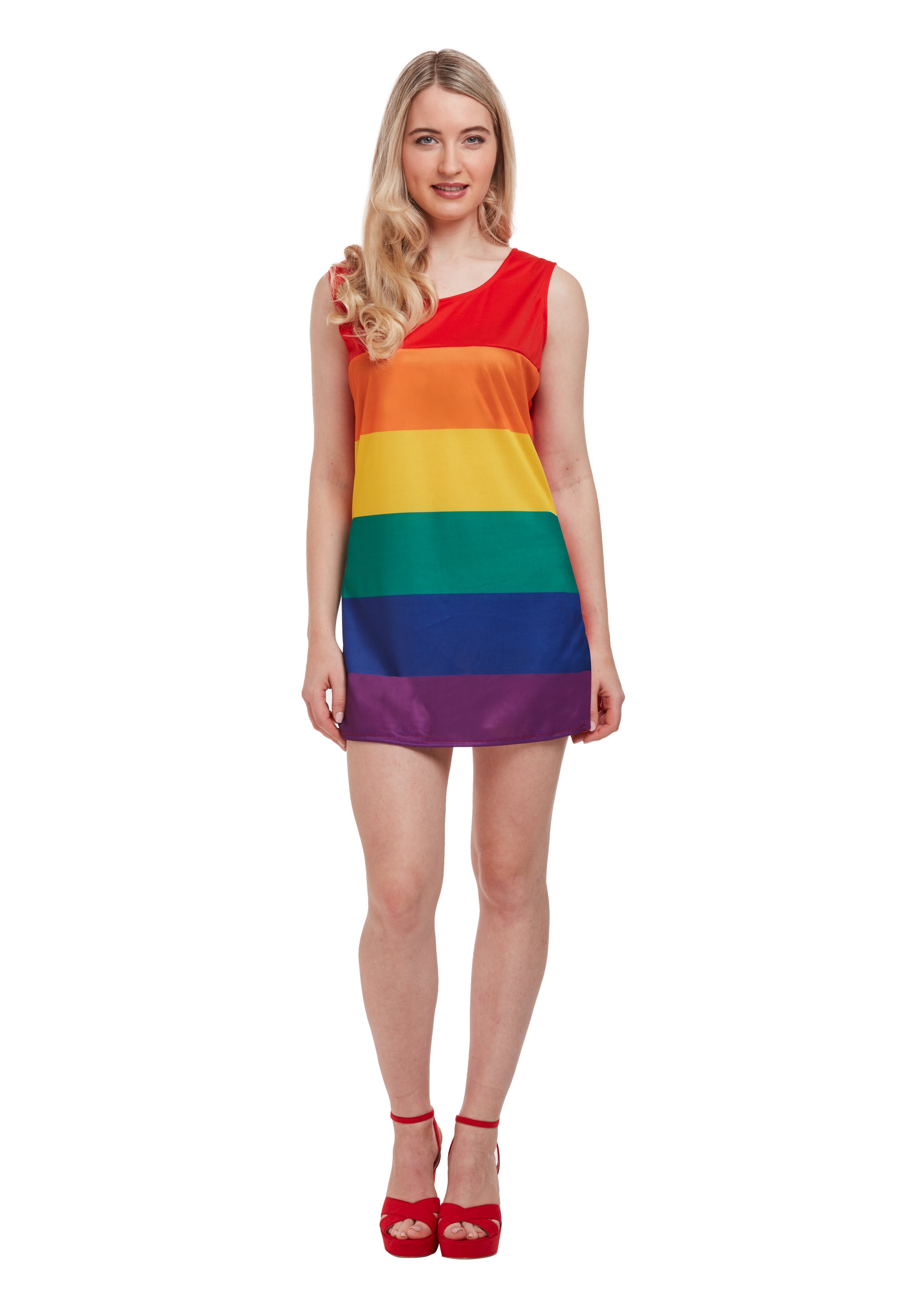 Rainbow Stripe Dress - Anilas UK