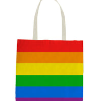 Rainbow Stripe Tote Bag