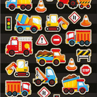 Under Construction Sparkle Stickers Sheet - Anilas UK
