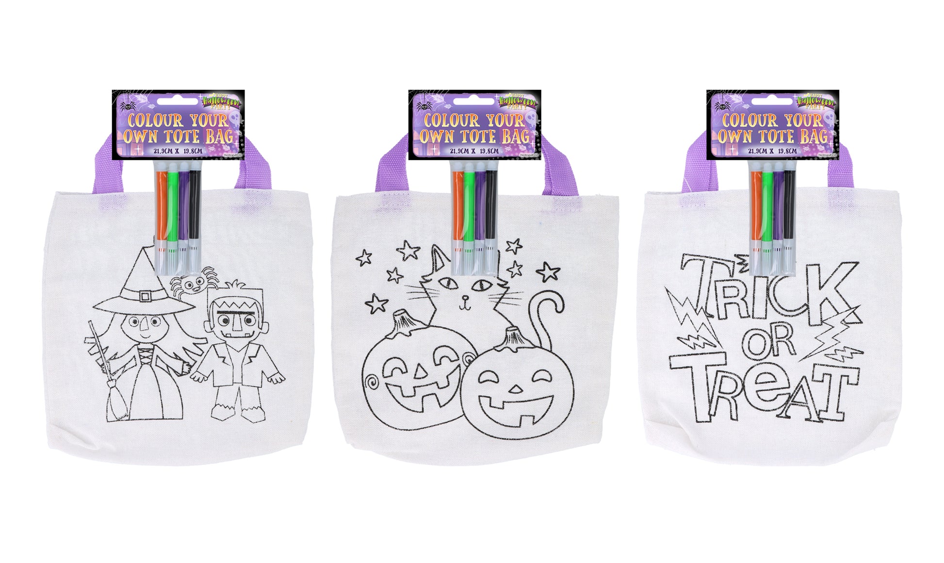 Halloween Colour-Your-Own Tote Bag - Anilas UK