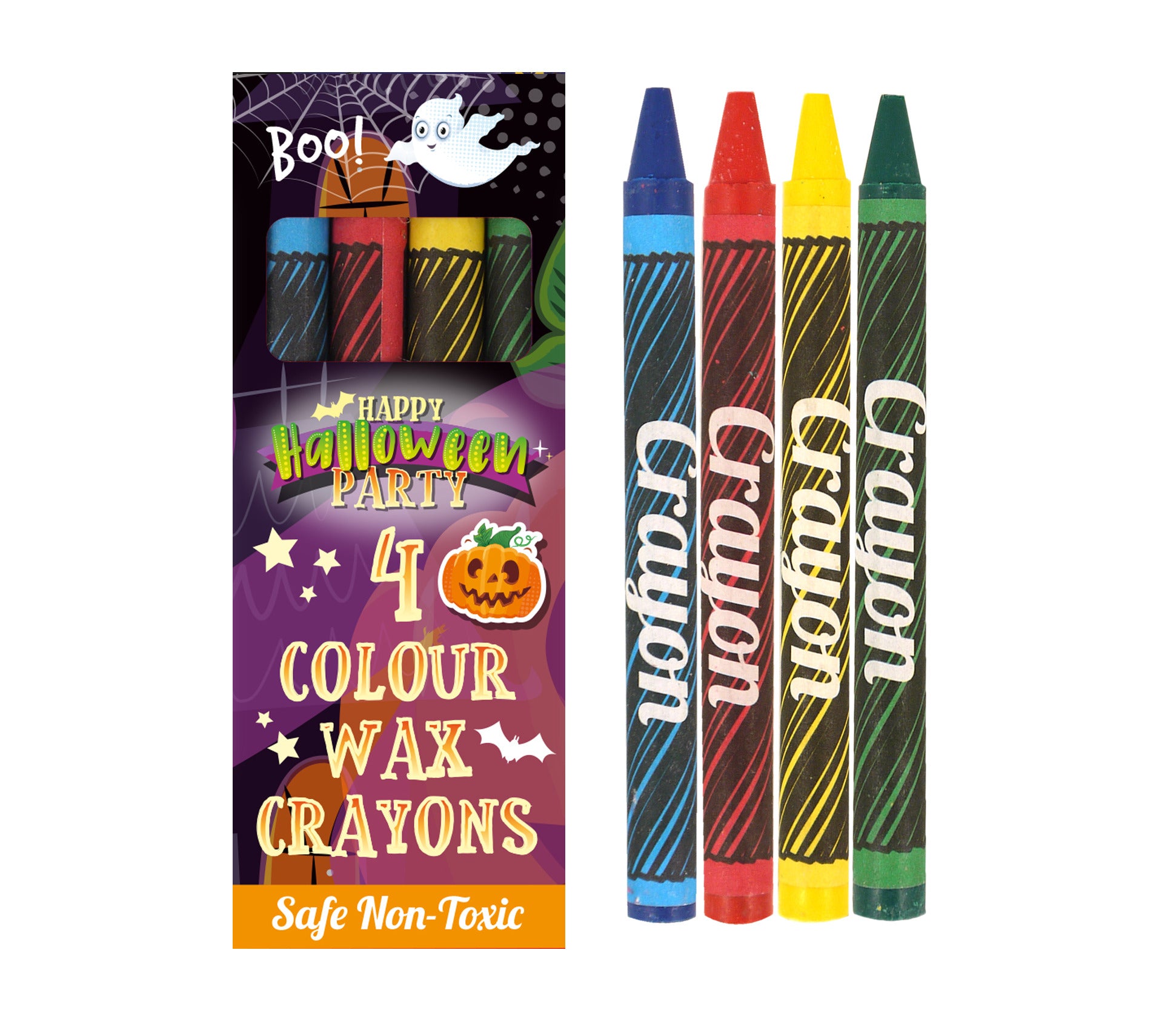 Mini Halloween Wax Crayon Pack (4pcs) - Anilas UK