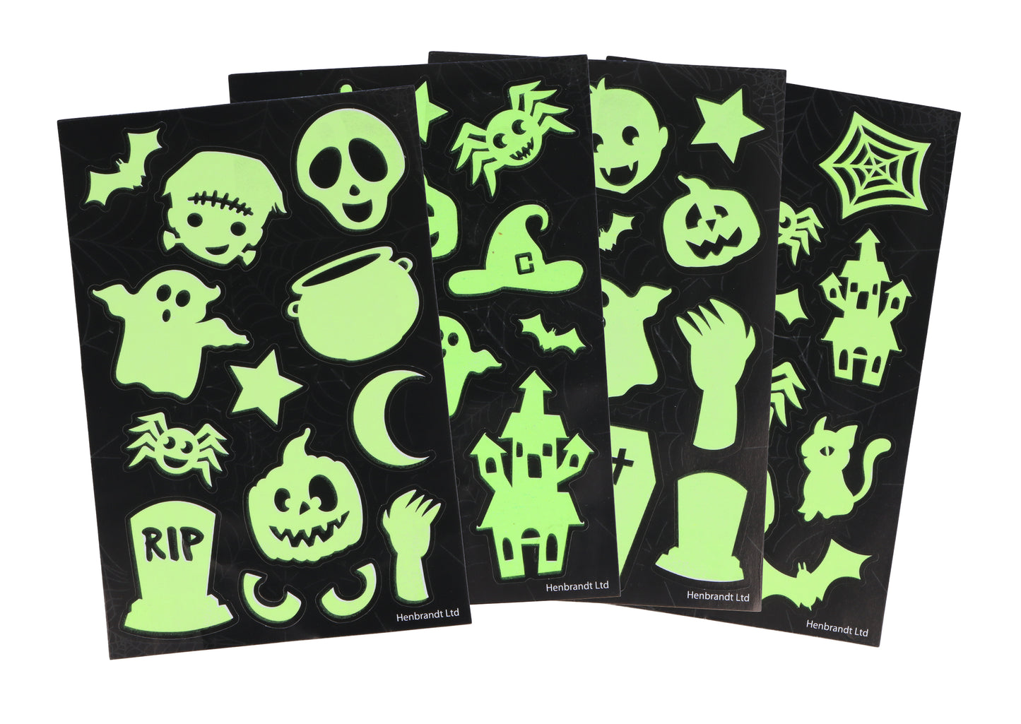 Glow in the Dark Halloween Stickers - Anilas UK