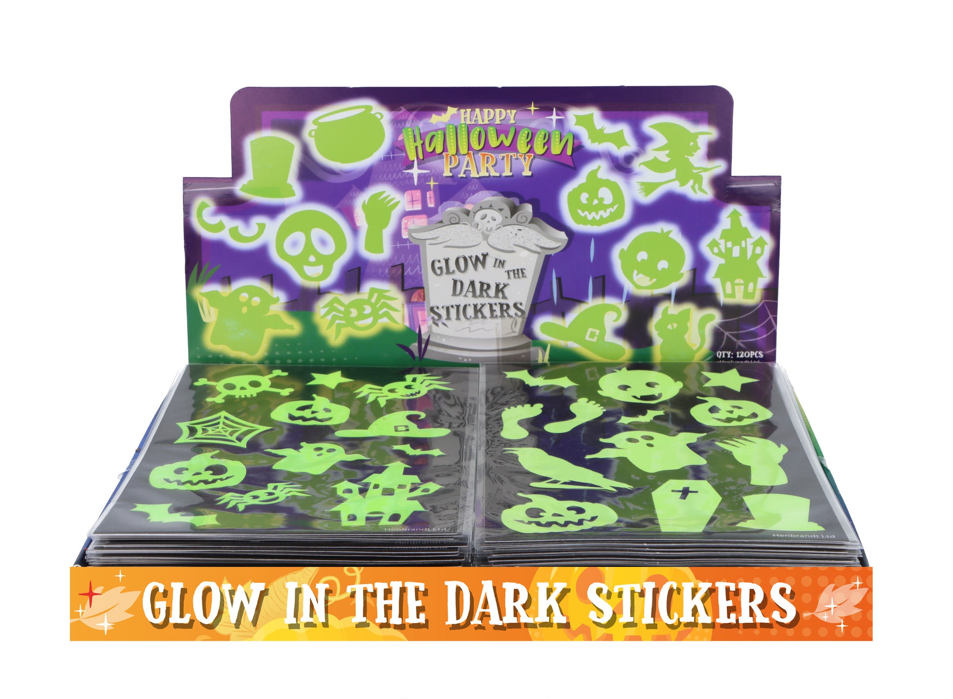 Glow in the Dark Halloween Stickers - Anilas UK