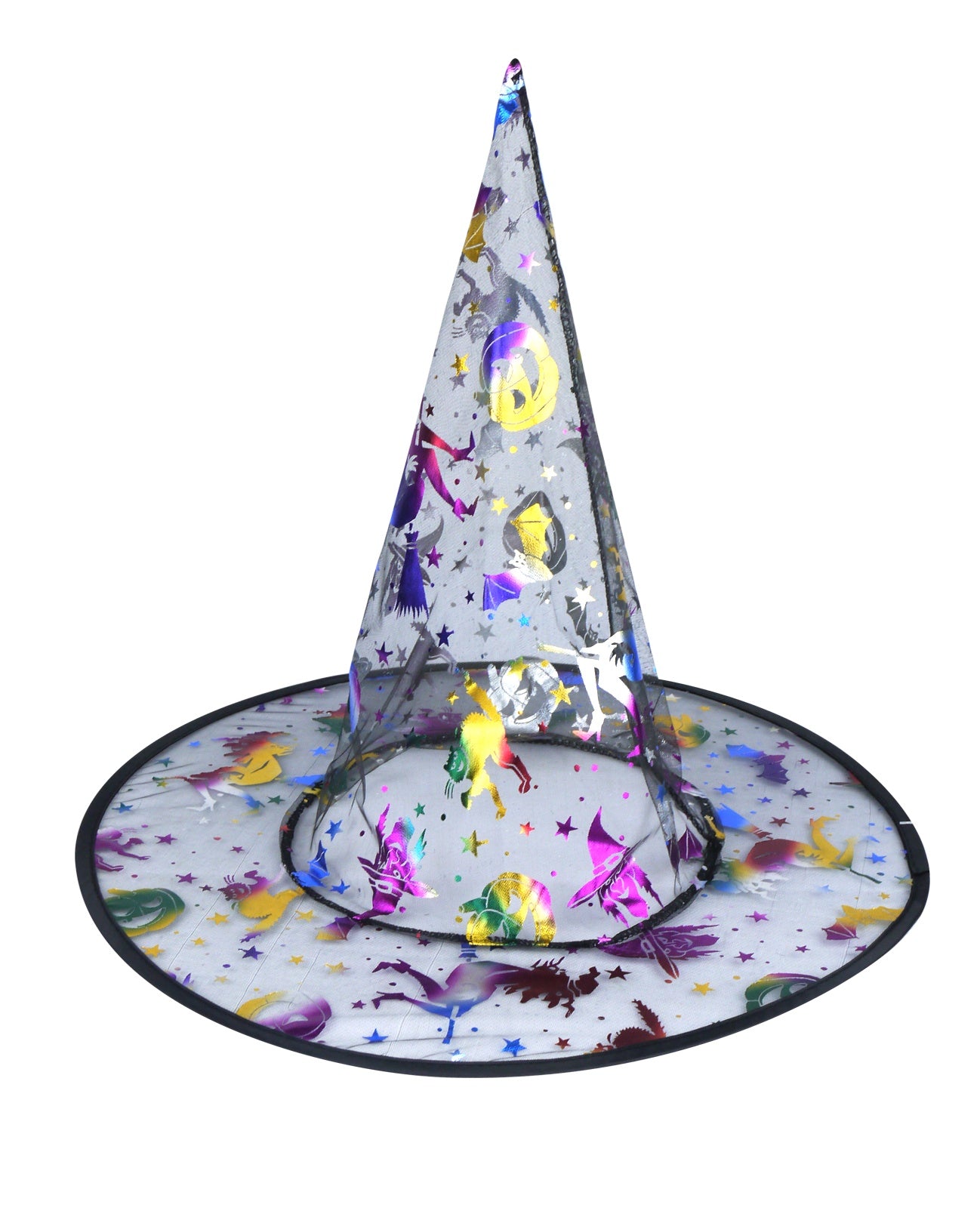 Children's Multicoloured Witch's Hat - Anilas UK