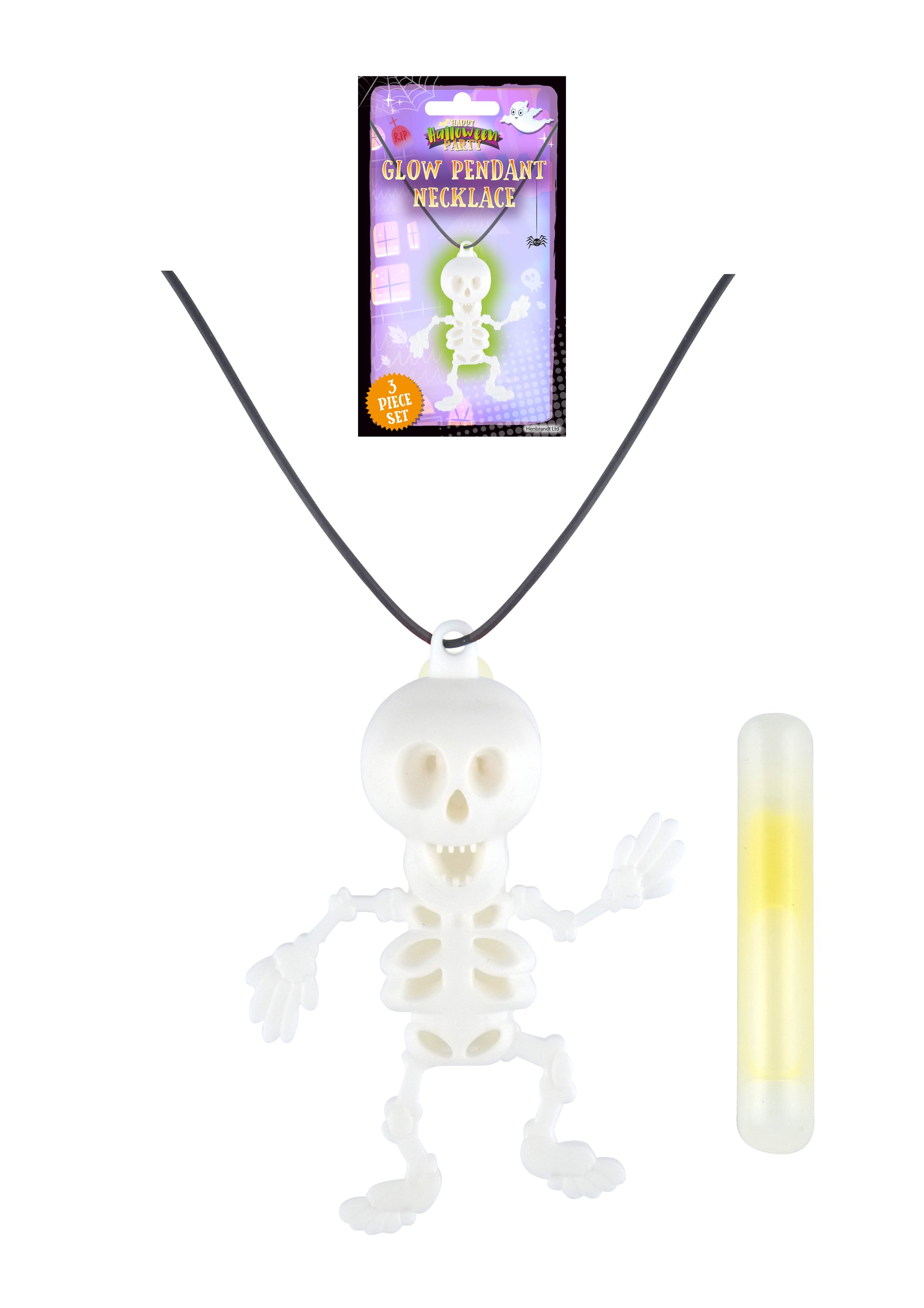 Glow in the Dark Skeleton Pendant - Anilas UK
