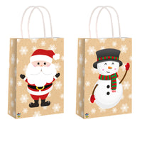 Christmas Brown Kraft Paper Gift Bags