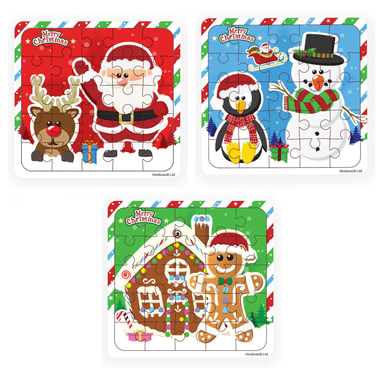 Mini Christmas Themed Jigsaw Puzzles