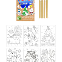 Eco Friendly Mini Christmas Colouring Set