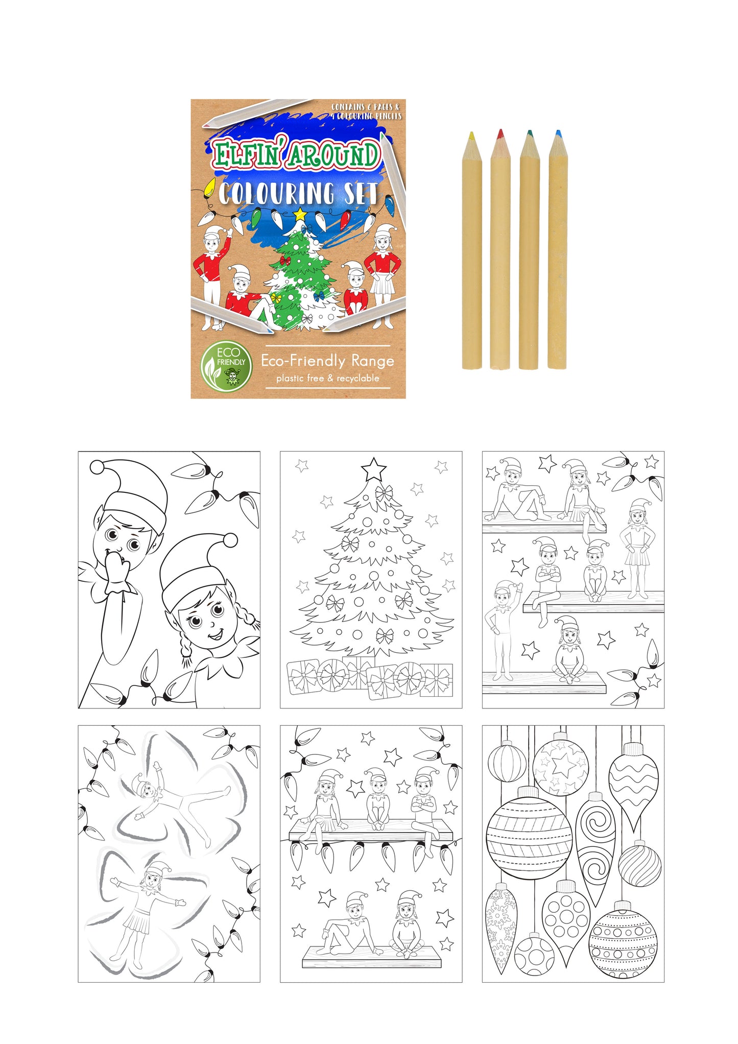 Eco Friendly Mini Elfin Around Colouring Set - Anilas UK