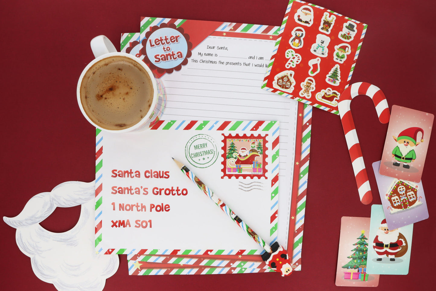 Christmas Santa Letter Writing Kit (5 pieces)