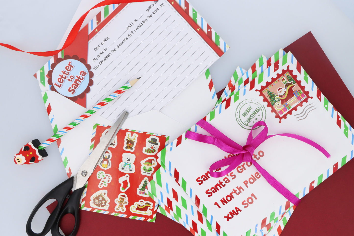 Christmas Santa Letter Writing Kit (5 pieces)