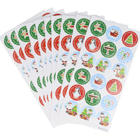 10 Large Christmas Sticker Sheets