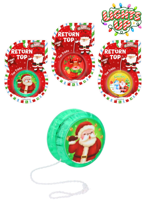 Christmas Light Up Return Top Yo-yo Toy
