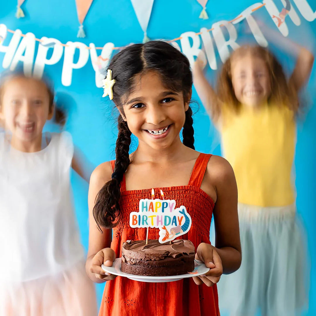 Mermaid 'Happy Birthday' Paper Garland - 3m - Anilas UK