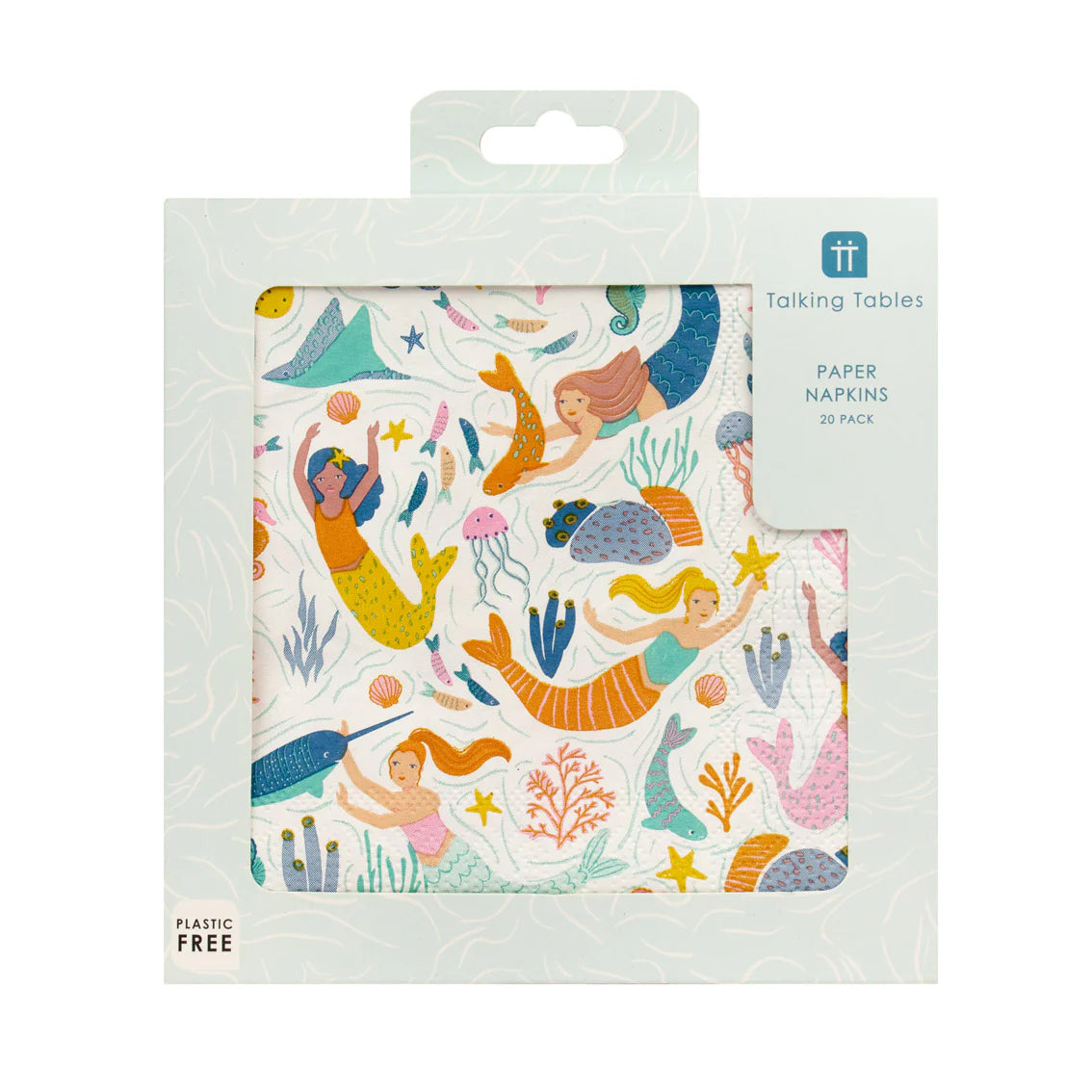Mermaid & Sea Creatures Paper Napkins - 20 Pack - Anilas UK