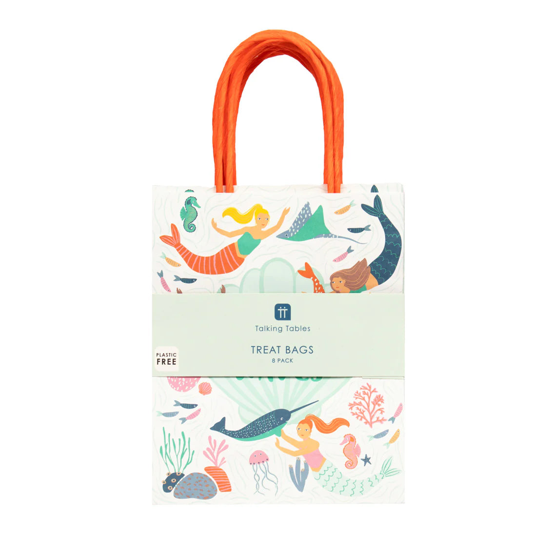 Mermaid & Sea Creatures Party Bags - 8 Pack - Anilas UK