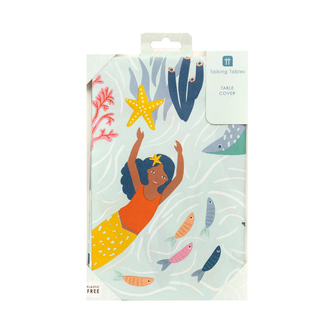 Mermaid & Sea Creatures Paper Table Cover - Anilas UK