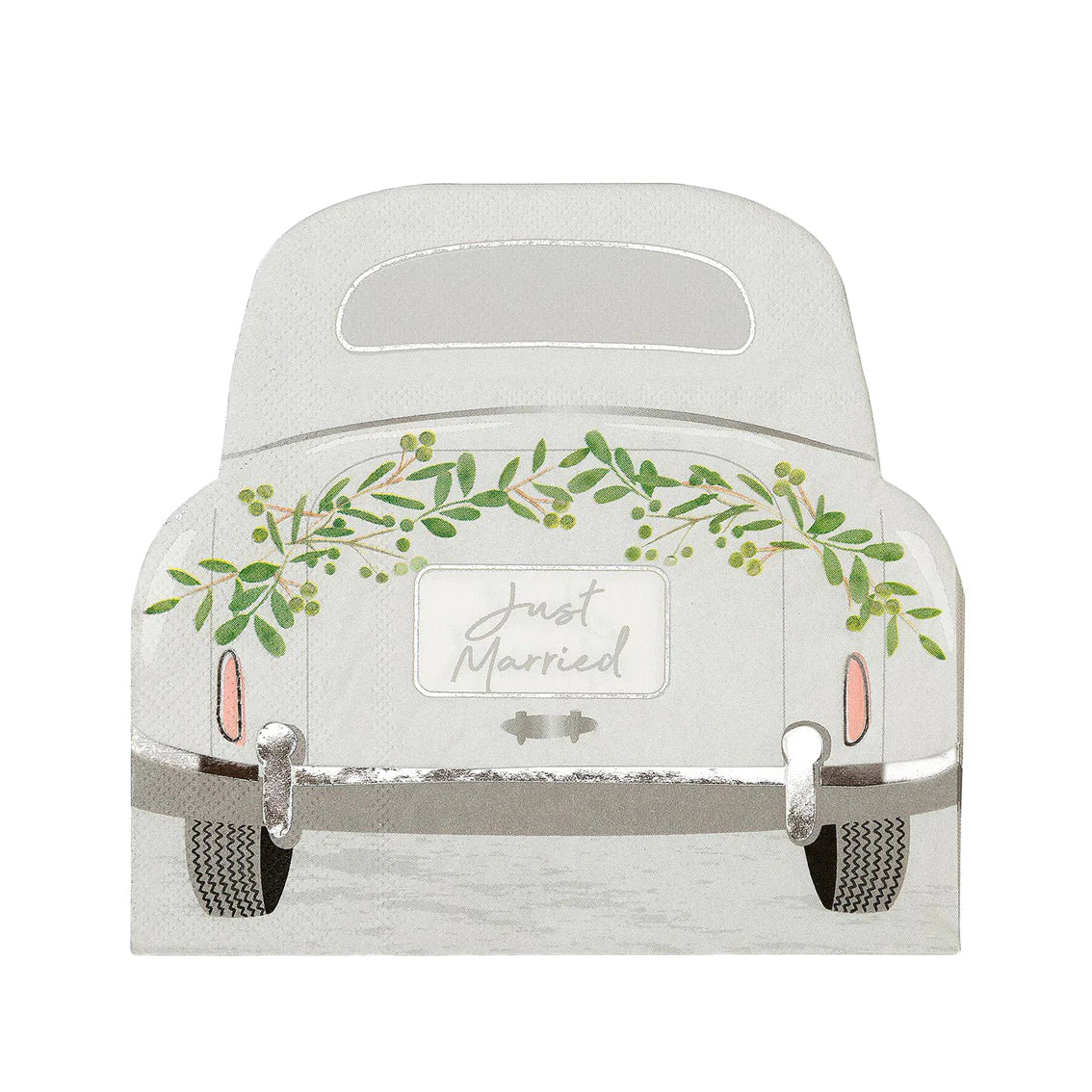 Botanical Bride Car Shaped Wedding Napkins - Anilas UK