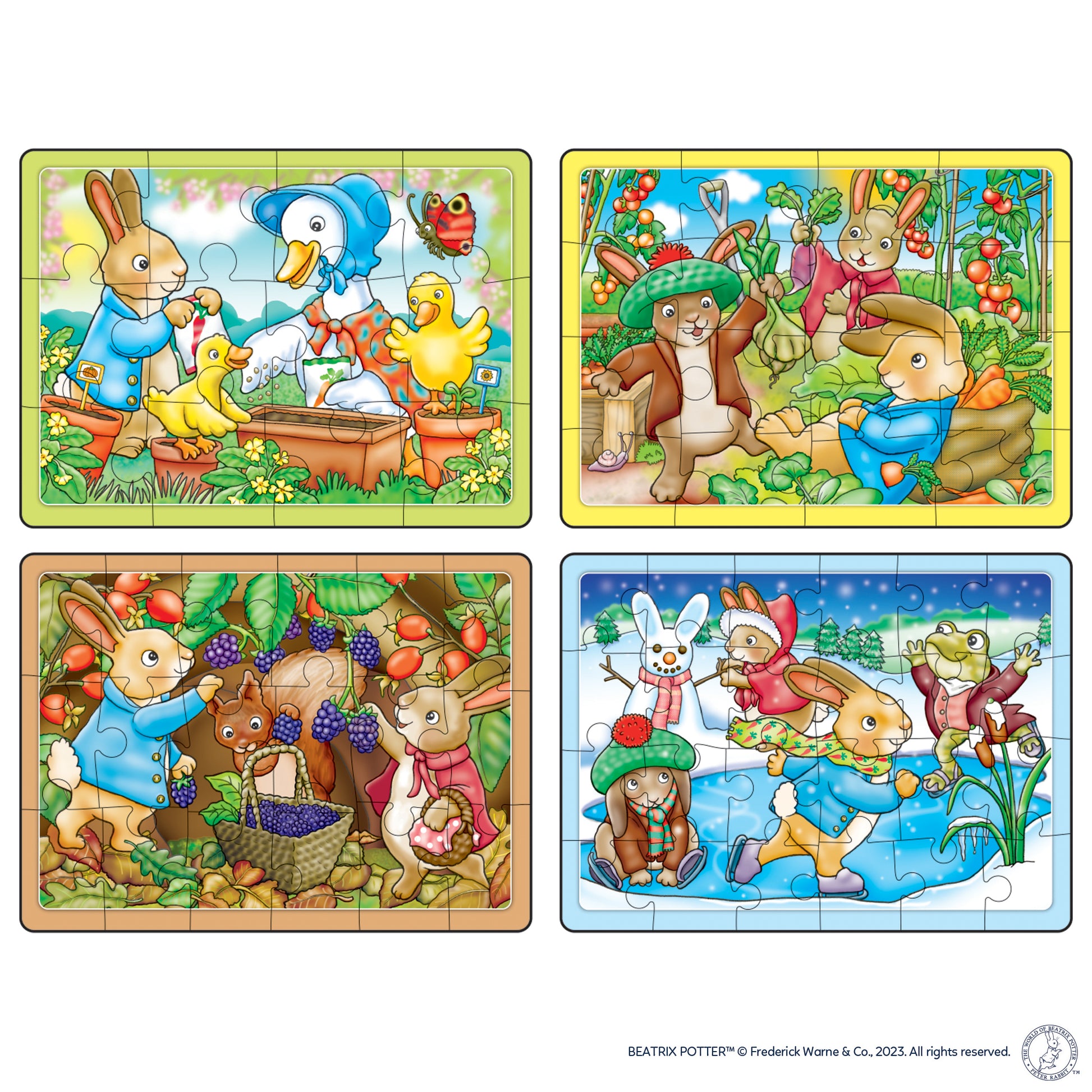 Peter Rabbit 4-in-a-Box Puzzles - Anilas UK