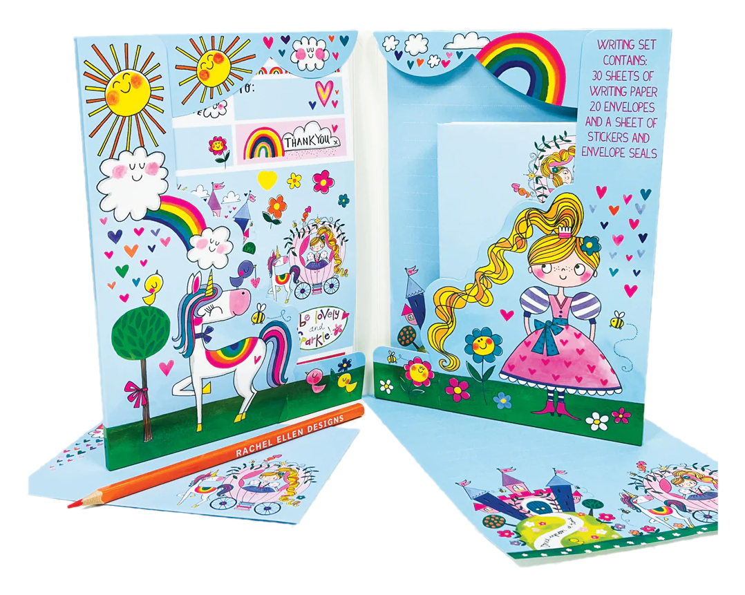 Fairy Tale Princess Writing Set Wallet by Rachel Ellen Designs - Anilas UK