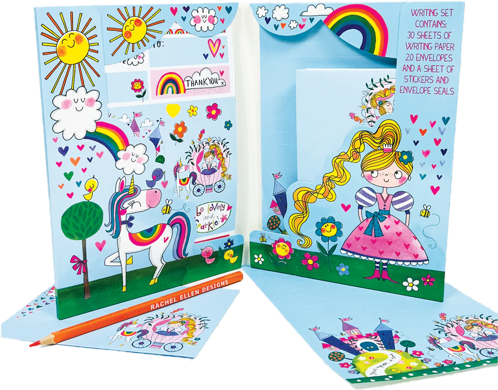 Fairy Tale Princess Writing Set Wallet by Rachel Ellen Designs - Anilas UK