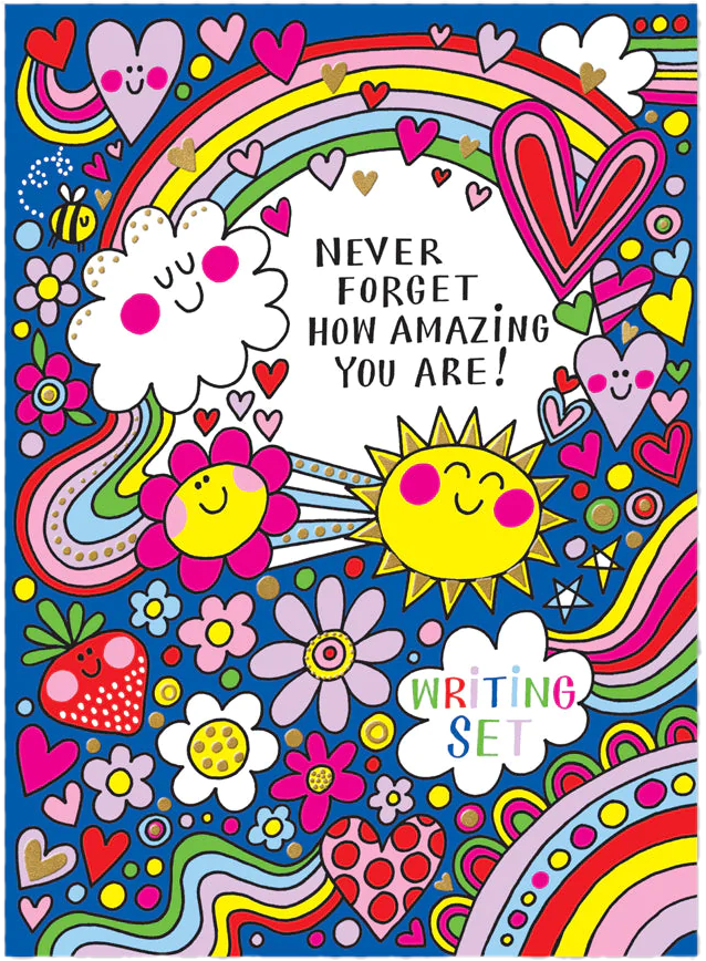 Never Forget How Amazing You Are Writing Set Wallet by Rachel Ellen Designs - Anilas UK
