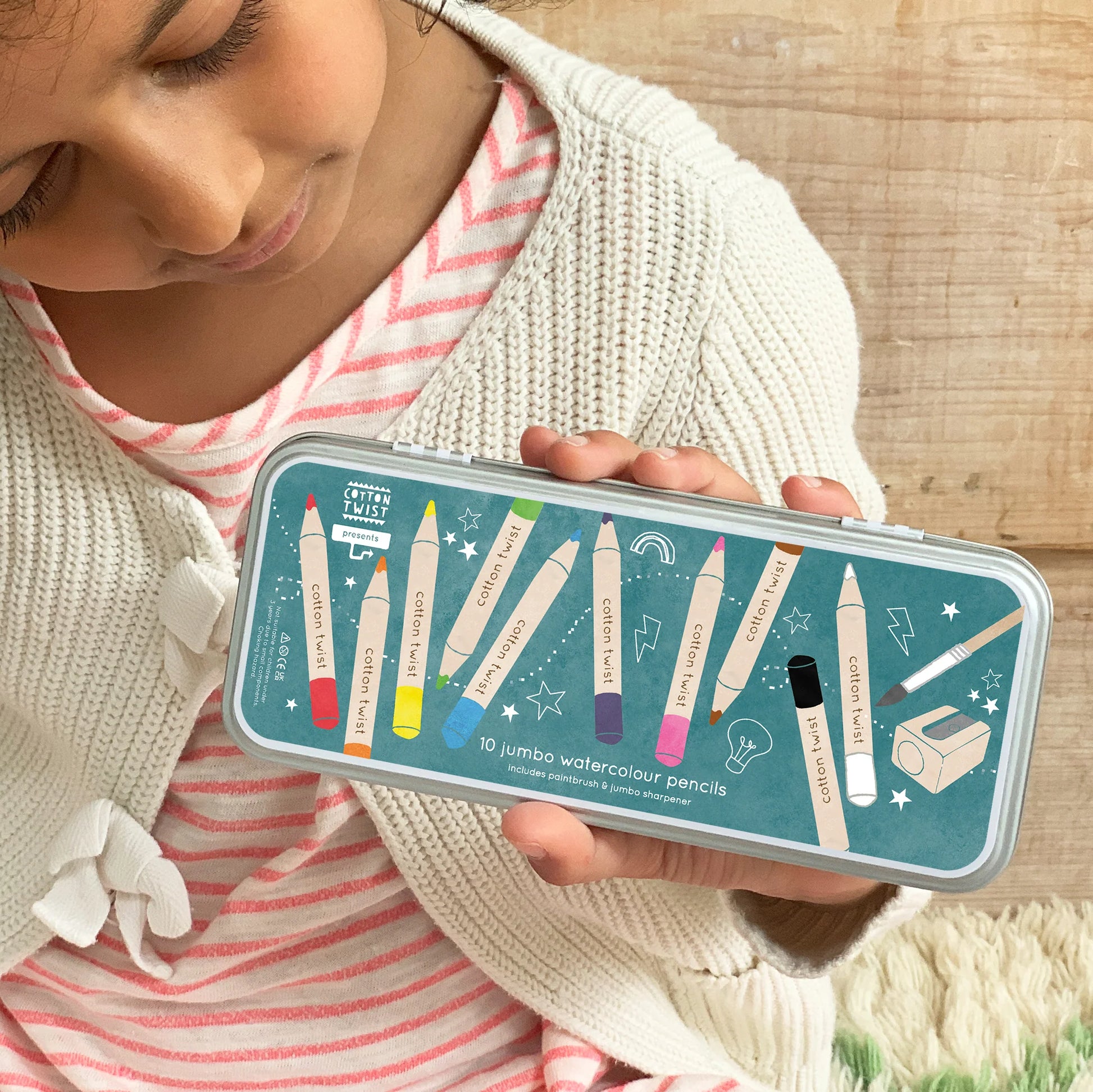 Jumbo Watercolour Pencils Tin - Anilas UK