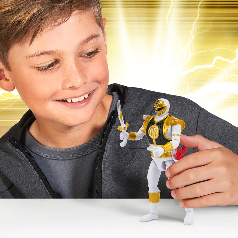 Mighty Morphin Power Rangers Auto-Morphin White Ranger Action Figure - Anilas UK