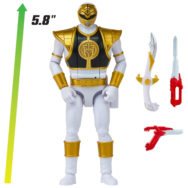 Mighty Morphin Power Rangers Auto-Morphin White Ranger Action Figure - Anilas UK