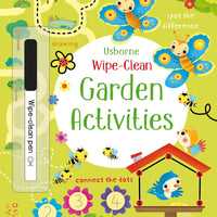 Wipe-Clean Garden Activities Book - Anilas UK