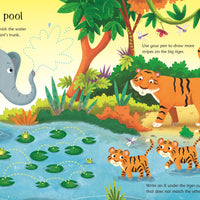 Wipe-Clean Jungle Activities Book - Anilas UK