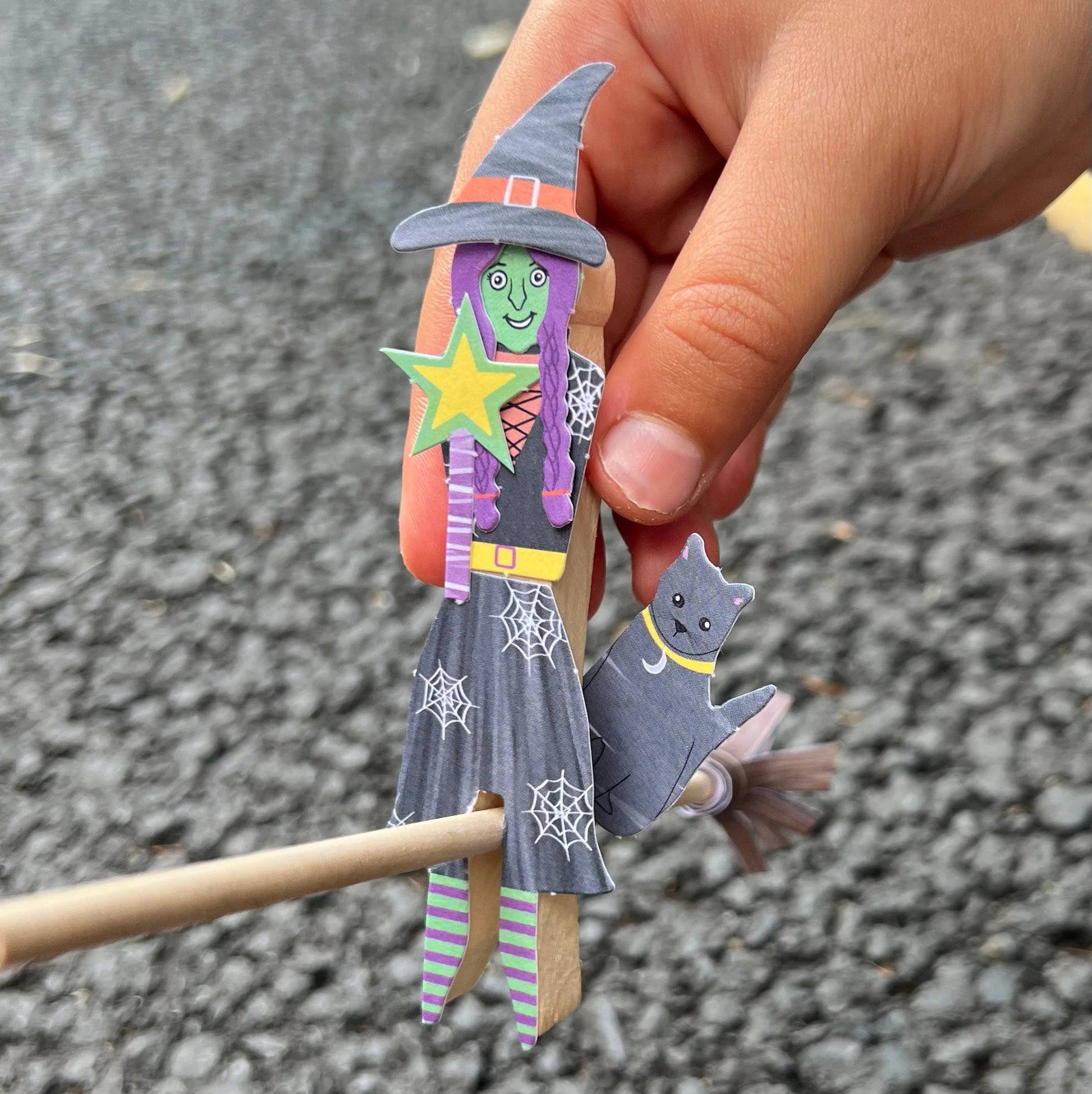 Make Your Own Witch Peg Doll - Anilas UK