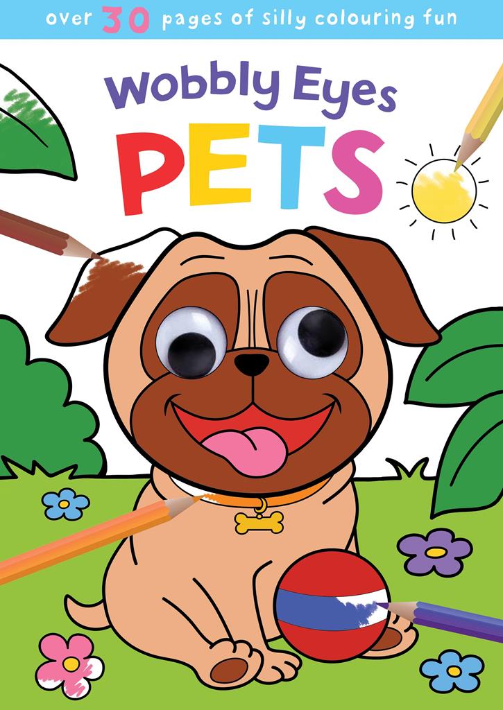 My Wobbly Eyes Pets Colouring Book - Anilas UK