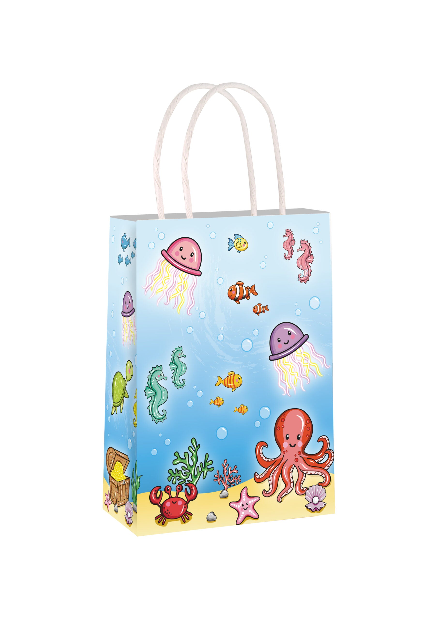 Under The Sea Paper Party Gift Bag with Twisted Handles - Anilas UK