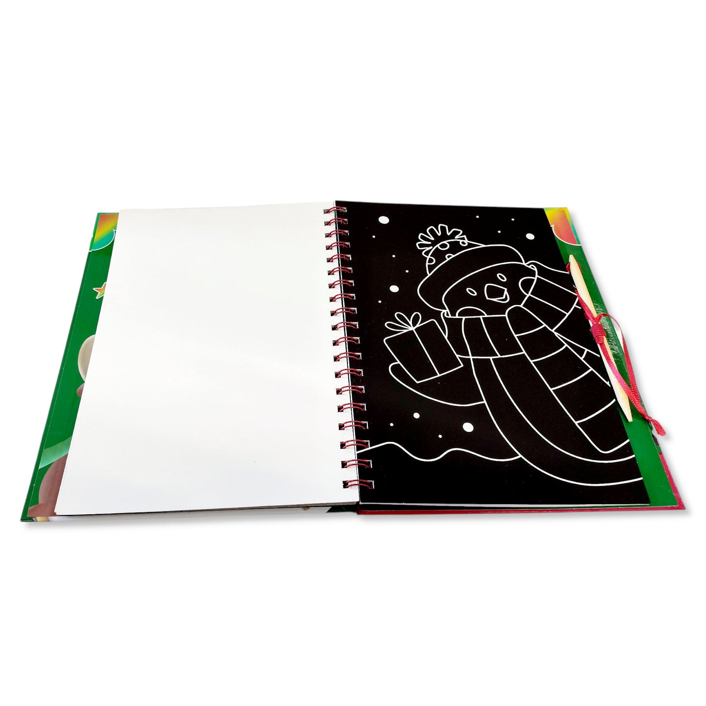 Rainbow Scratch Art Christmas Edition, Ages 4+ - Anilas UK