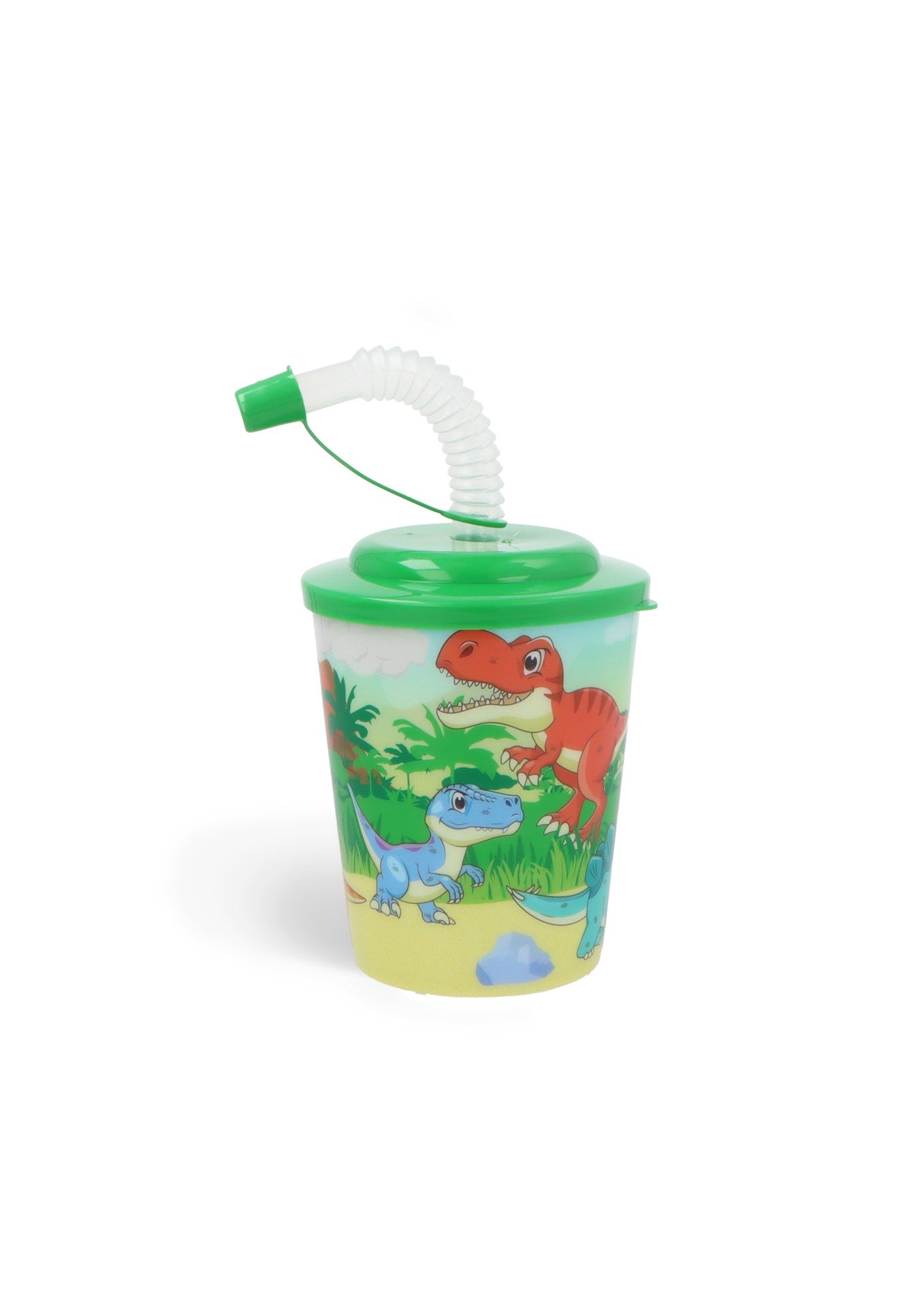 Dinosaur Drinking Cup Tumbler With Straw