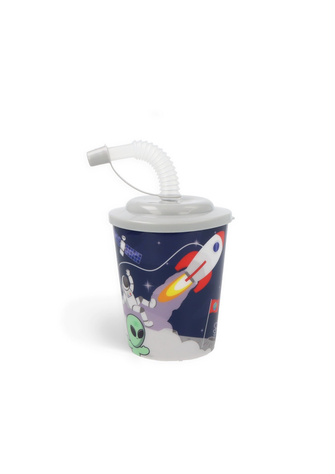 Space - Drinking Cup Tumbler With Straw