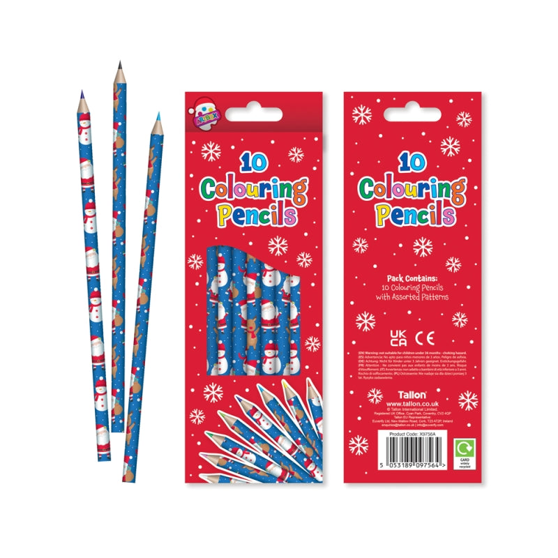 Christmas Colouring Pencils (Pack of 10)
