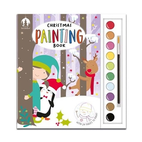 Activity Christmas Colouring Book & Paint Set - Anilas UK