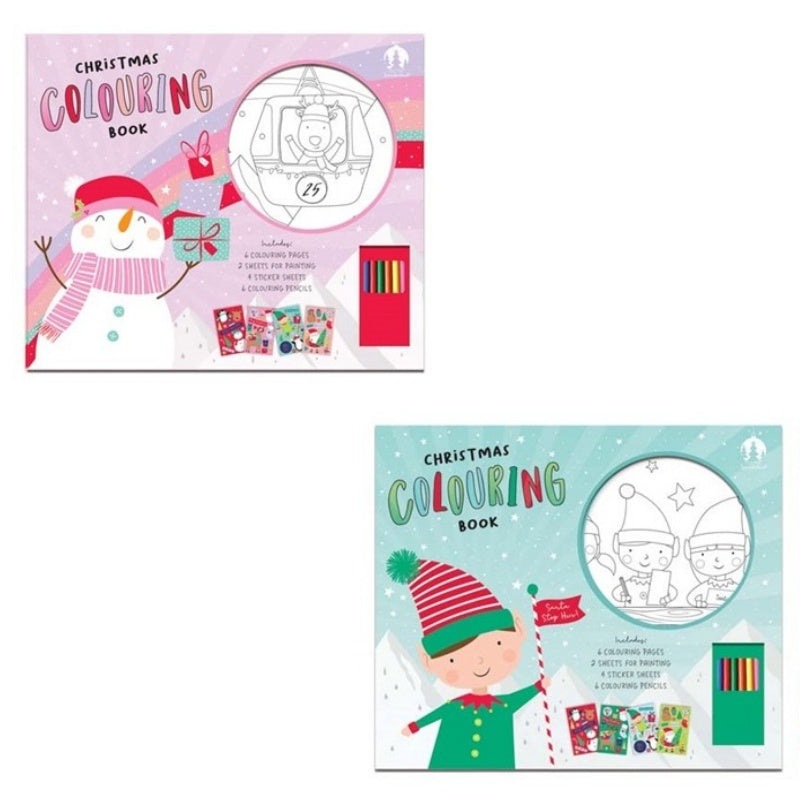 Activity Christmas Colouring & Sticker Book - Anilas UK
