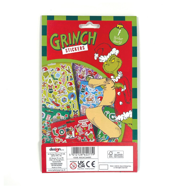Grinch Christmas 500 Stickers - Anilas UK