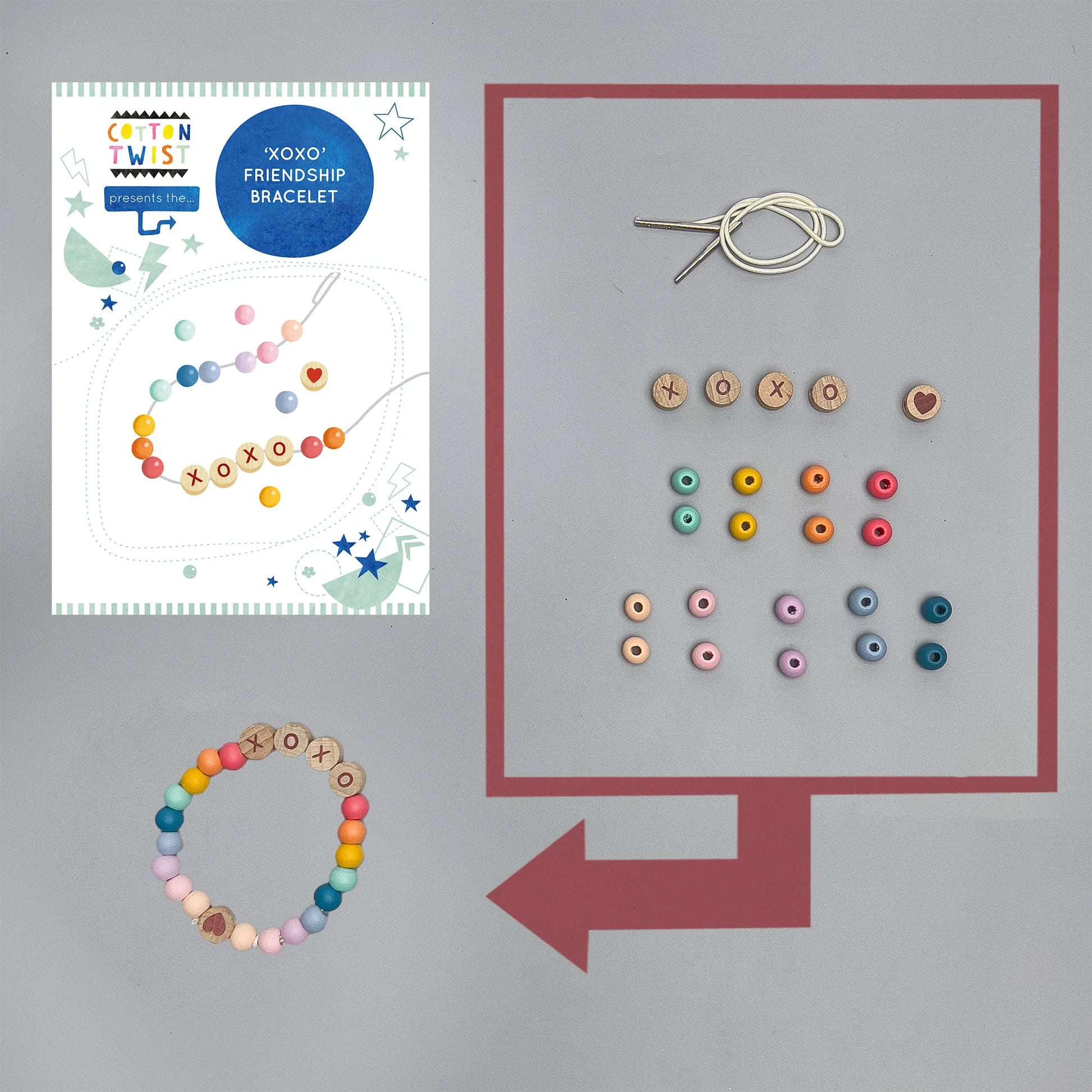 Make Your Own XOXO Friendship Bracelet - Anilas UK