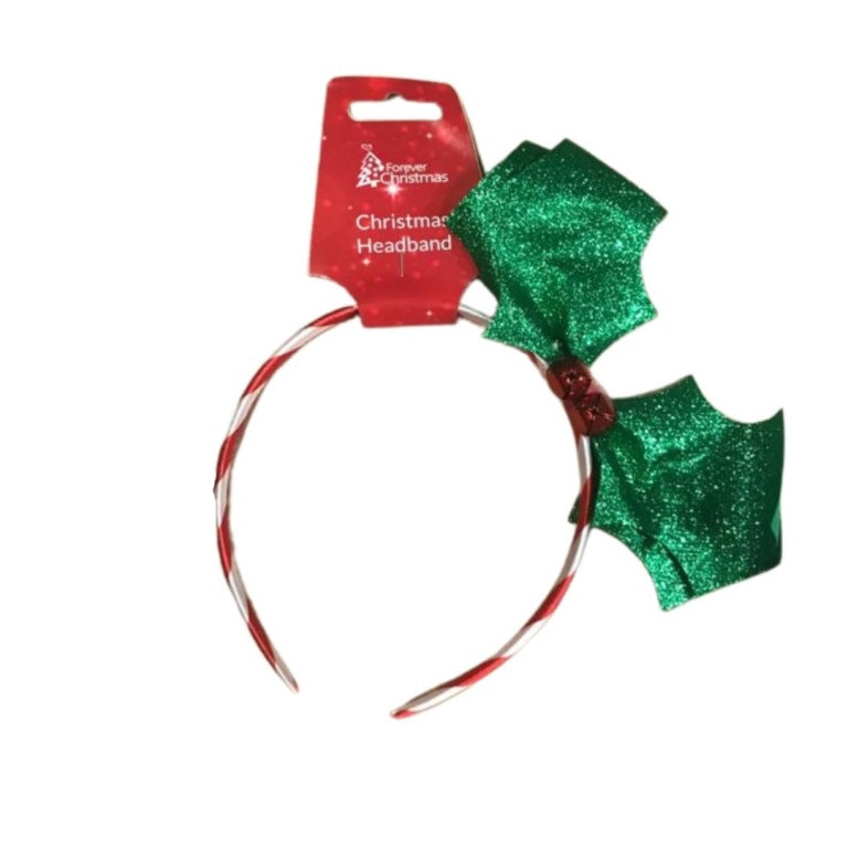 Christmas Holly Leaf Headband - Anilas UK